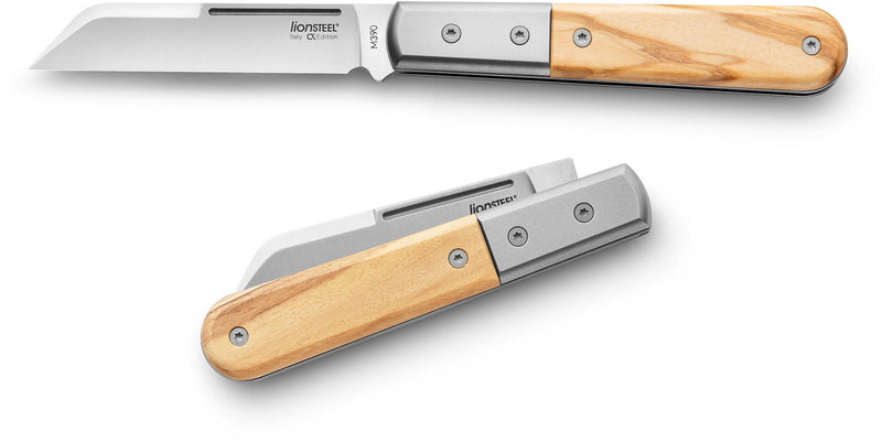 Load image into Gallery viewer, lionSTEEL® Barlow Dom, Olive Wood, M390 (CK0115UL)
