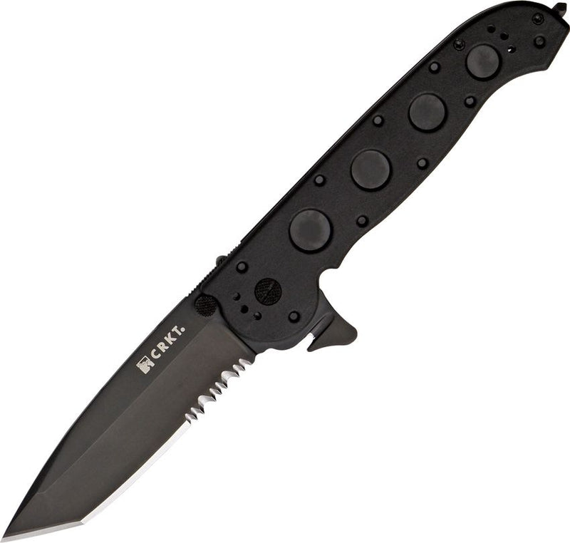 Cargue la imagen en el visor de la galería, CRKT® M16®-14ZLEK Flipper Large Serrated Tanto Titanium Nitride (M16-14ZLEK)
