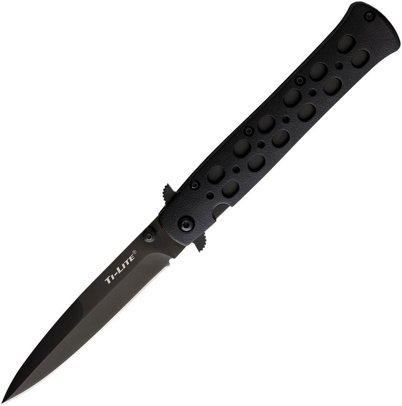 Load image into Gallery viewer, Cold Steel 4&quot; Ti-Lite Linerlock Black Grip and Blade (26SP-BKBK)
