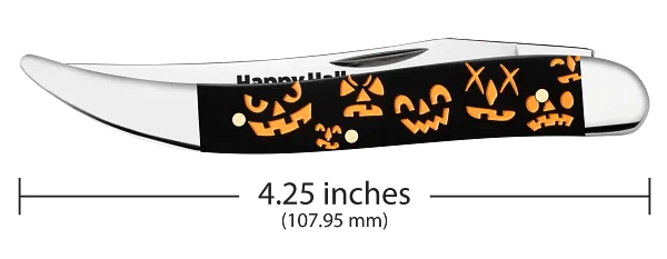Cargue la imagen en el visor de la galería, Case 2026 Halloween Black Synthetic Medium Texas Toothpick in Gift Tin (13364)
