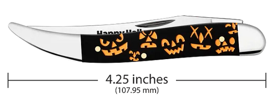 Case 2026 Halloween Black Synthetic Medium Texas Toothpick in Gift Tin (13364)