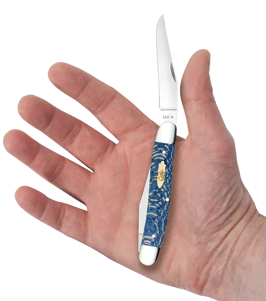 Case Smooth Blue Sycamore Wood Muskrat (63737)