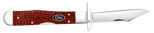 Case Dark Red Burlap Micarta Cheetah® Cub, Carbon Steel (12277)