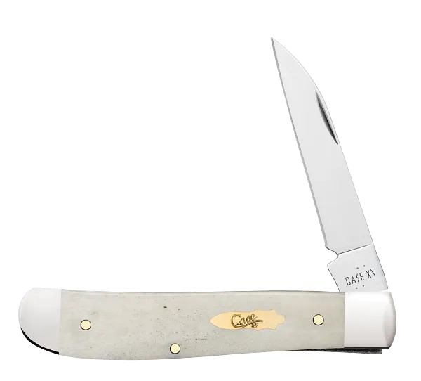 Cargue la imagen en el visor de la galería, Case Smooth Natural Bone Mini Trapper, Wharncliffe (11025)
