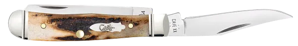 Cargue la imagen en el visor de la galería, Case 2026 SHOT Show Genuine Stag Tiny Trapper in Gift Tin, Fluted (10862)
