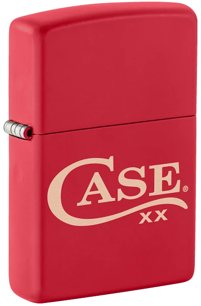 Cargue la imagen en el visor de la galería, Zippo® Case Long Tail C Logo Lighter, Red Matte (50266)
