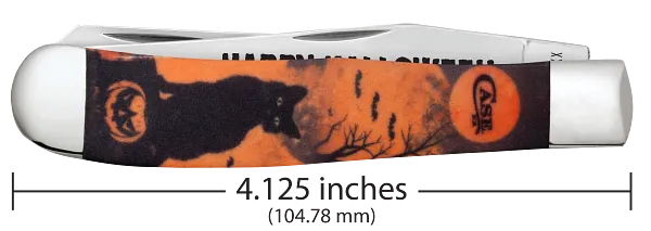 Cargue la imagen en el visor de la galería, Case 2026 Halloween Cat Color Infusion White Synthetic Trapper in Gift Tin (13365)
