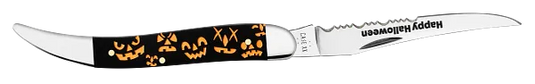 Case 2026 Halloween Black Synthetic Medium Texas Toothpick in Gift Tin (13364)