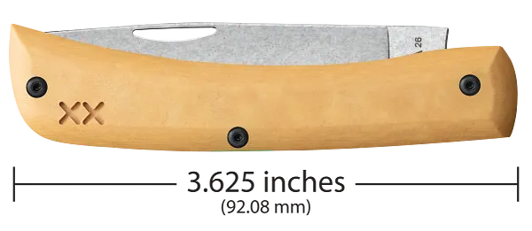 Load image into Gallery viewer, Case Crossroads Maple Valley Richlite w/ Black G10 Sod Buster® Jr S35VN (66387)

