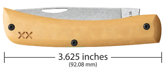 Case Crossroads Maple Valley Richlite w/ Black G10 Sod Buster® Jr S35VN (66387)