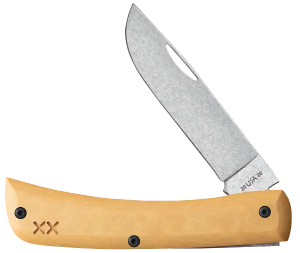 Load image into Gallery viewer, Case Crossroads Maple Valley Richlite w/ Black G10 Sod Buster® Jr S35VN (66387)
