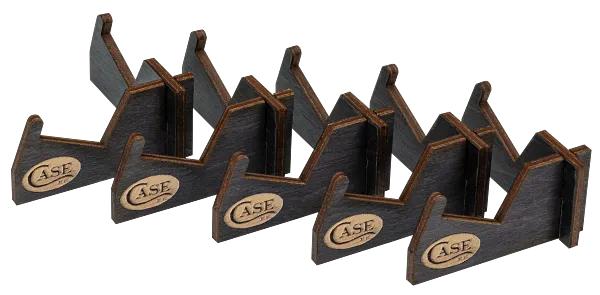 Cargue la imagen en el visor de la galería, Case Wooden Knife Display Stands, Black 5 pk (50323)
