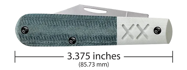 Load image into Gallery viewer, Case Crossroads™ Blue Denim Canvas w/ White G10 XR Barlow (10875)
