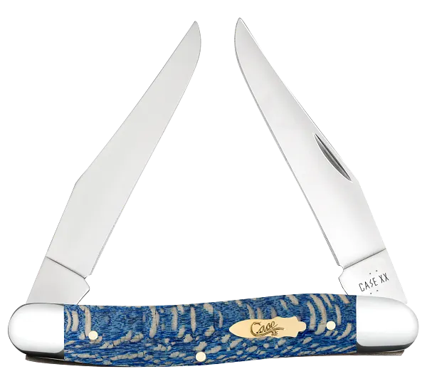 Cargue la imagen en el visor de la galería, Case Smooth Blue Sycamore Wood Muskrat (63737)
