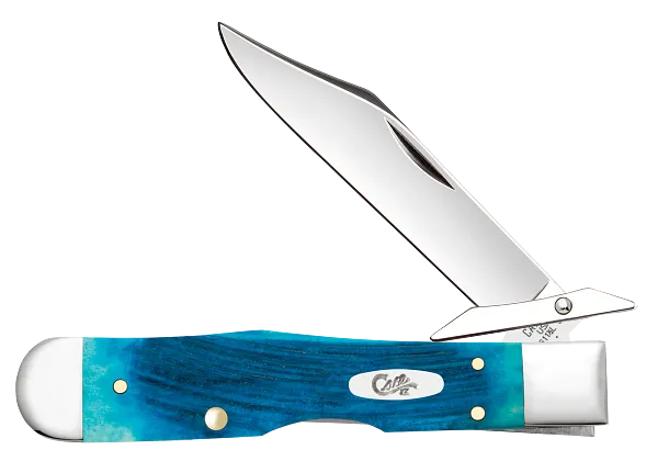 Cargue la imagen en el visor de la galería, Case Sawcut Jig Caribbean Blue Bone Cheetah® Cub (25578)
