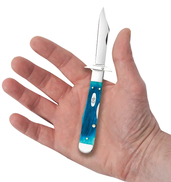 Cargue la imagen en el visor de la galería, Case Sawcut Jig Caribbean Blue Bone Cheetah® Cub (25578)
