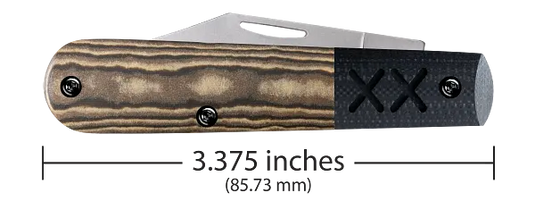 Case Crossroads™ Smooth Luna Richlite w/ Black G10 XR Barlow (53161)