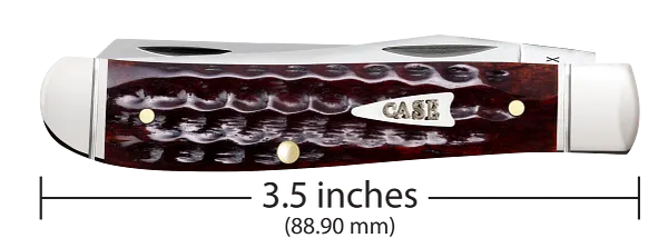 Cargue la imagen en el visor de la galería, Case Pocket Worn® Corn Cob Jig Mahogany Bone Mini Trapper, Fluted (55231)
