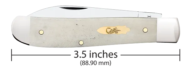 Cargue la imagen en el visor de la galería, Case Smooth Natural Bone Mini Trapper, Wharncliffe (11025)
