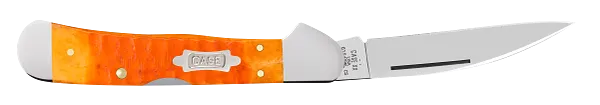 Load image into Gallery viewer, Case Gator Jig Persimmon Orange Bone CopperLock, Carbon Steel (38072)
