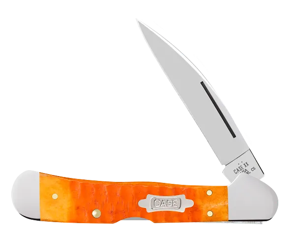 Load image into Gallery viewer, Case Gator Jig Persimmon Orange Bone CopperLock, Carbon Steel (38072)
