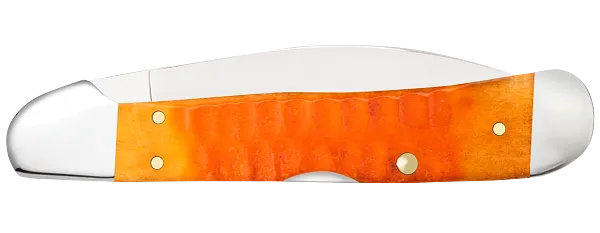 Load image into Gallery viewer, Case Gator Jig Persimmon Orange Bone CopperLock, Carbon Steel (38072)
