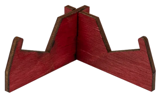 Case Wooden Knife Display Stands, Red 5 pk (50324)