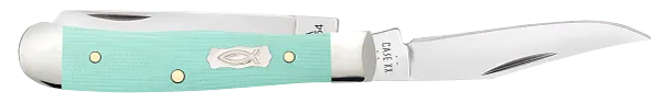 Cargue la imagen en el visor de la galería, Case Smooth Seafoam Green G10 Tiny Trapper (18110)
