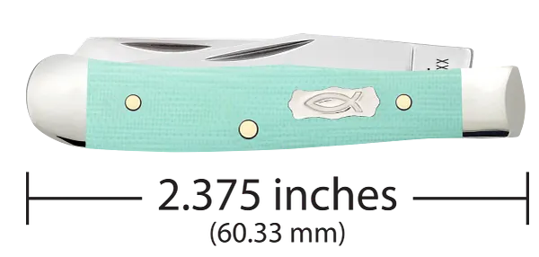 Cargue la imagen en el visor de la galería, Case Smooth Seafoam Green G10 Tiny Trapper (18110)
