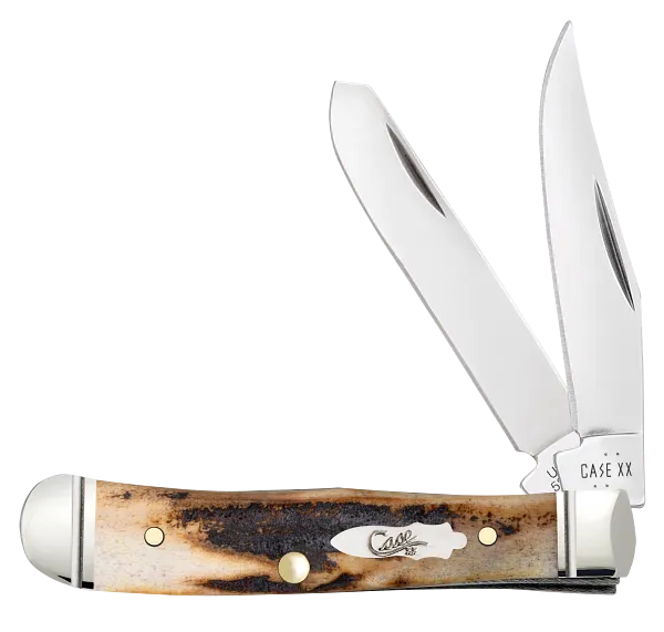 Cargue la imagen en el visor de la galería, Case 2026 SHOT Show Genuine Stag Tiny Trapper in Gift Tin, Fluted (10862)
