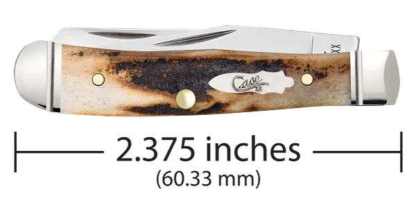 Cargue la imagen en el visor de la galería, Case 2026 SHOT Show Genuine Stag Tiny Trapper in Gift Tin, Fluted (10862)
