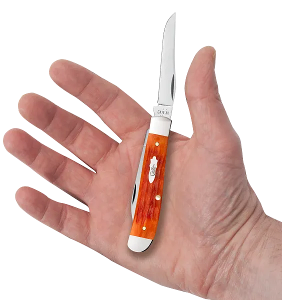 Cargue la imagen en el visor de la galería, Case Crandall Jig Tequila Sunrise Bone Mini Trapper (57531)
