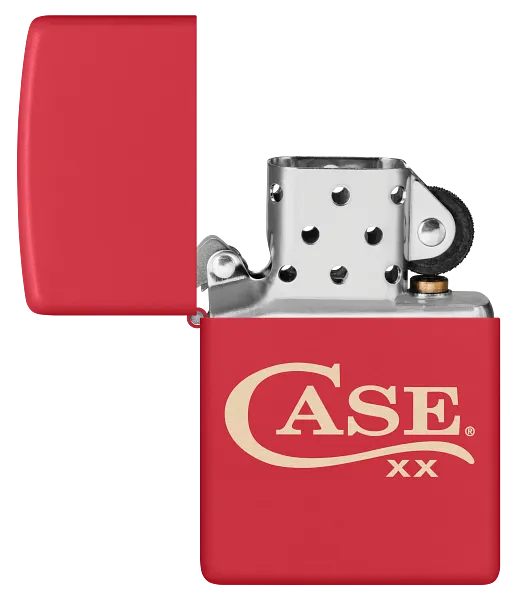 Zippo® Case Long Tail C Logo Lighter, Red Matte (50266)