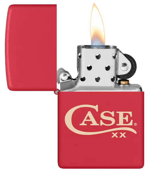 Zippo® Case Long Tail C Logo Lighter, Red Matte (50266)