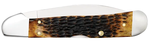 Load image into Gallery viewer, Case Burnt Amber Bone Rogers Jig CopperLock, Carbon Steel (51392)
