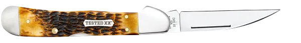 Load image into Gallery viewer, Case Burnt Amber Bone Rogers Jig CopperLock, Carbon Steel (51392)
