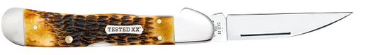 Case Burnt Amber Bone Rogers Jig CopperLock, Carbon Steel (51392)