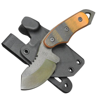 Shed Knives 2025 Resilience, Skur Orange / Black Layered G-10 (SK25SO)