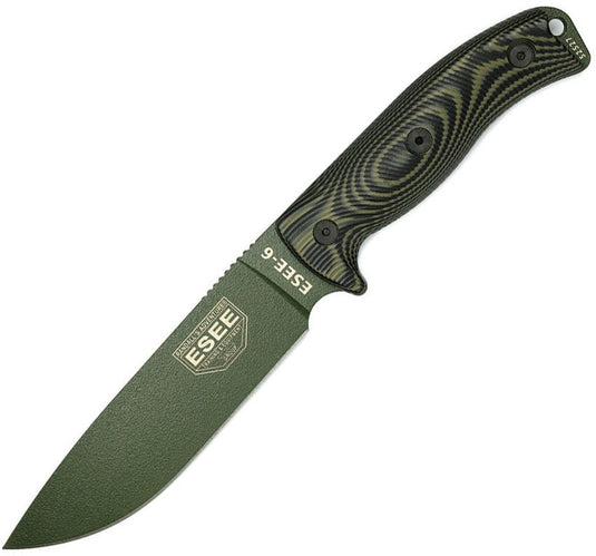 ESEE-6, OD Green Blade, OD Green/Black 3D G10 (6POD-003)