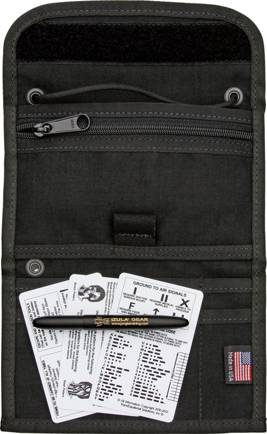ESEE Passport Case with Izula Gear Pen, Black (PASSPORT-CASE-B)
