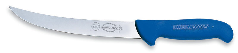 Load image into Gallery viewer, F. Dick 8 1/2&quot; Ergogrip Butcher Knife Curved Blue (8242521)
