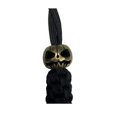 Anchor's Knot 550 Paracord Spiral Knot Lanyard with Pumpkin Skull Bead (AKPBL)