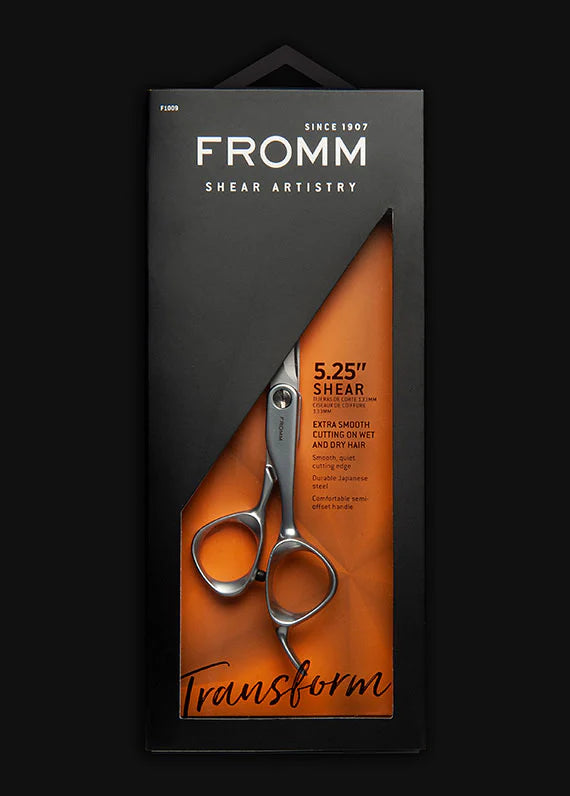 Cargue la imagen en el visor de la galería, Fromm Transform 5.25&quot; Hair Cutting Shear, Matte Silver (F1009)
