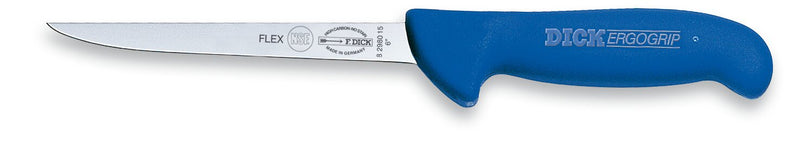 Load image into Gallery viewer, F. Dick 6&quot; Ergogrip Boning Knife Flexible Blue (8298015)
