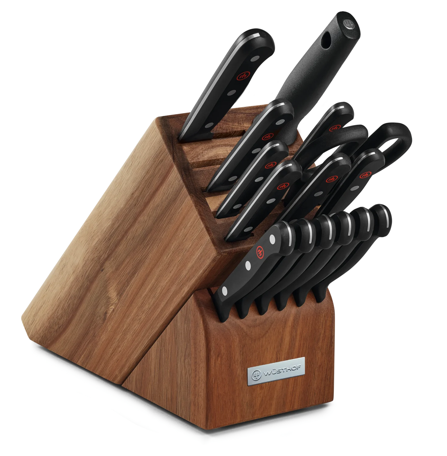 Wüsthof Gourmet 16Piece Block Set, Acacia (1095071607) Willey Knives