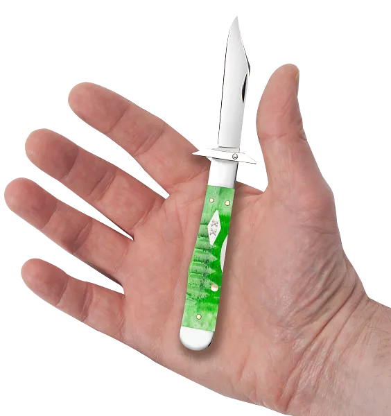 Cargue la imagen en el visor de la galería, Case Bright Green Bone Gator Jig Cheetah® Cub (11446) - COMING SOON!
