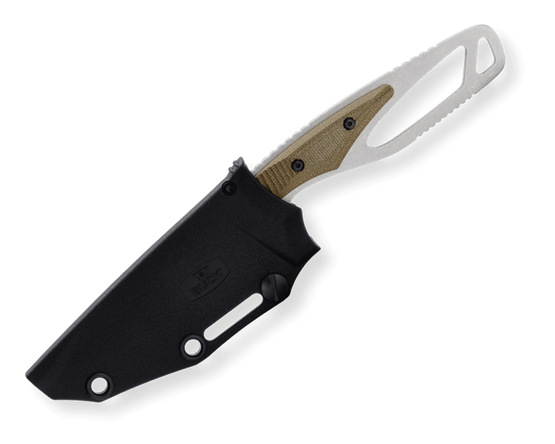 Cargue la imagen en el visor de la galería, Buck® 636 PakLite 2.0 Processor Pro Knife, OD Green Micarta (0636GRS)
