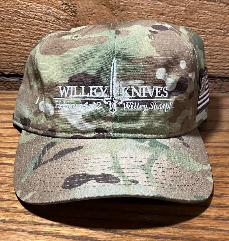 Load image into Gallery viewer, Willey Knives Cloth Cap, Tactical Multicam (HAT6)
