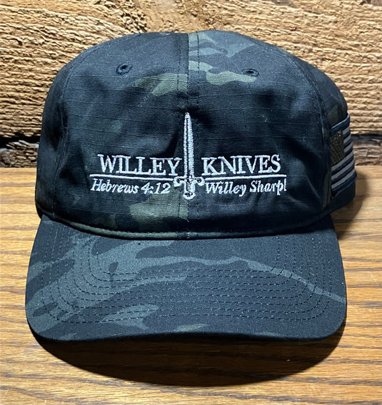 Willey Knives Cloth Cap, Tactical Multicam Black (HAT7)
