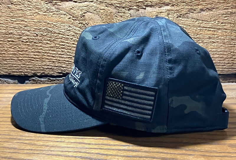 Cargue la imagen en el visor de la galería, Willey Knives Cloth Cap, Tactical Multicam Black (HAT7)
